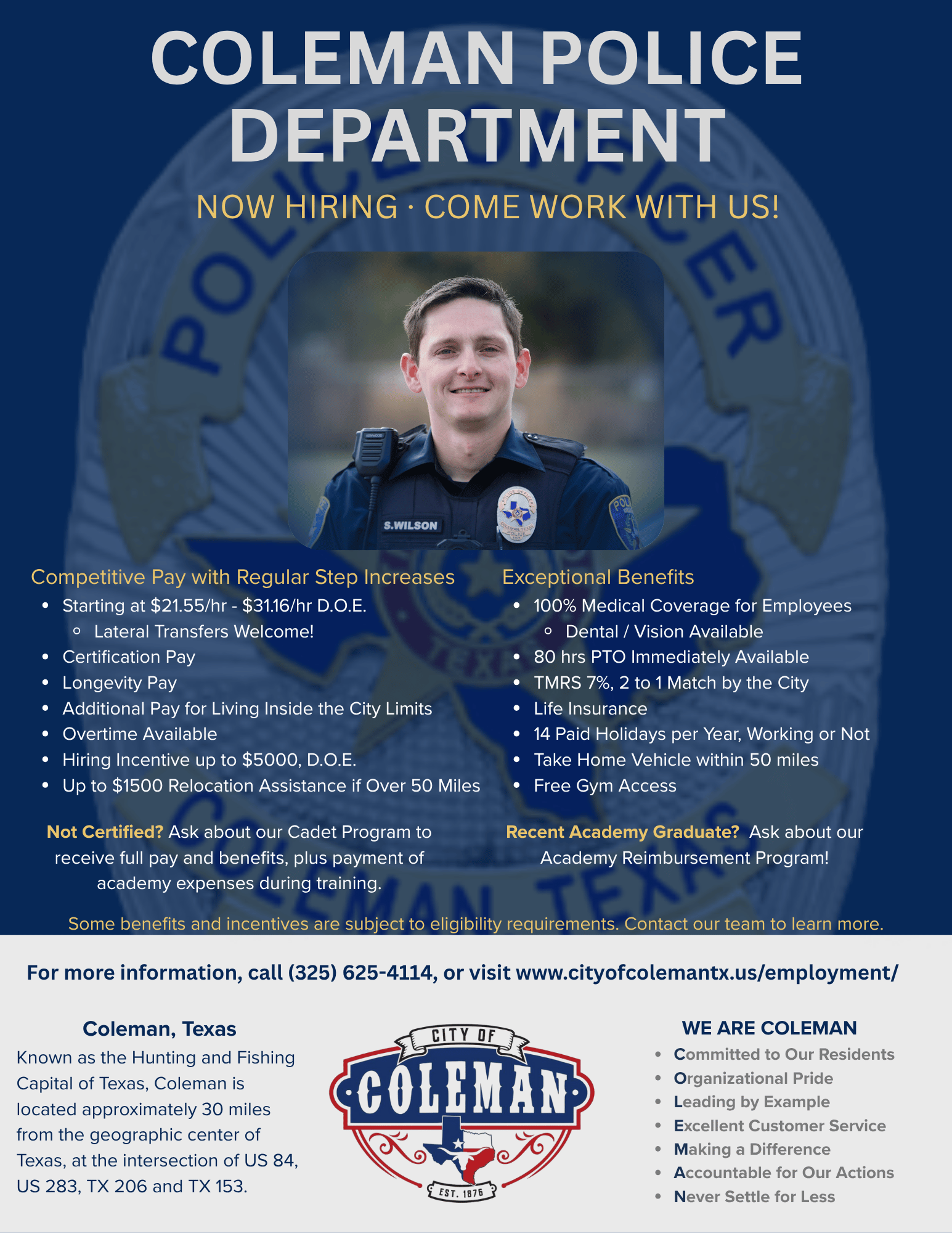 Police Recruiting Flyer